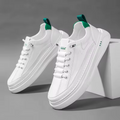 White Green Minimal Court Sneaker